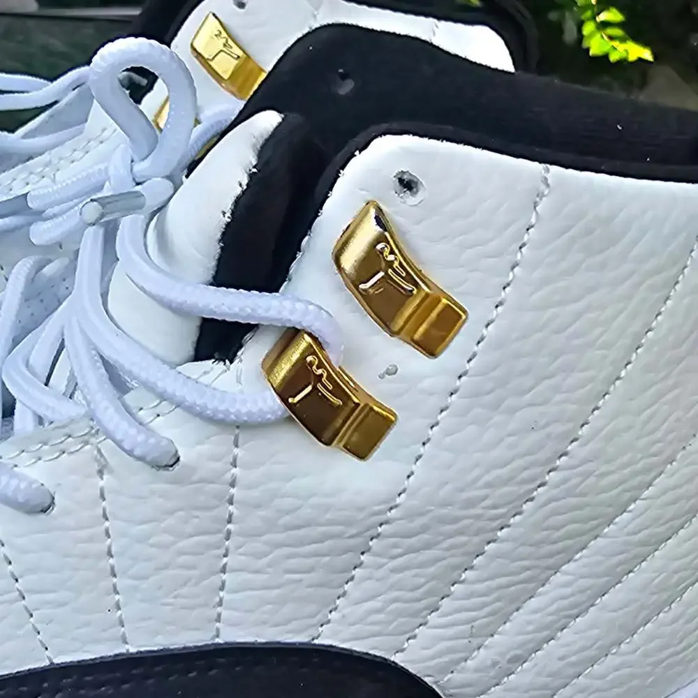 Nike Air Jordan 12 Retro Royalty Taxi White Black Gold 130690-101 Men's Size 7